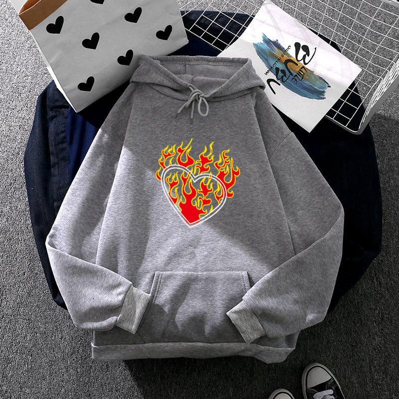 Generic 2021 wish autumn European and American wind cross-border foreign trade loose support small batch LOGO printing a generation of hair Grey  - Image 1