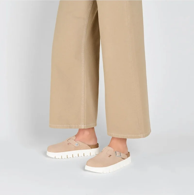 BIRKENSTOCK Boston Chunky Vl Beige Women's Slippers