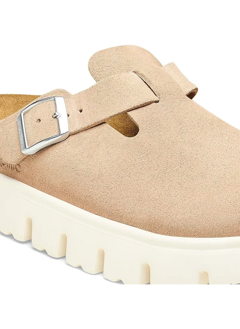 بيركنستوك Boston Chunky Vl Beige Women's Slippers