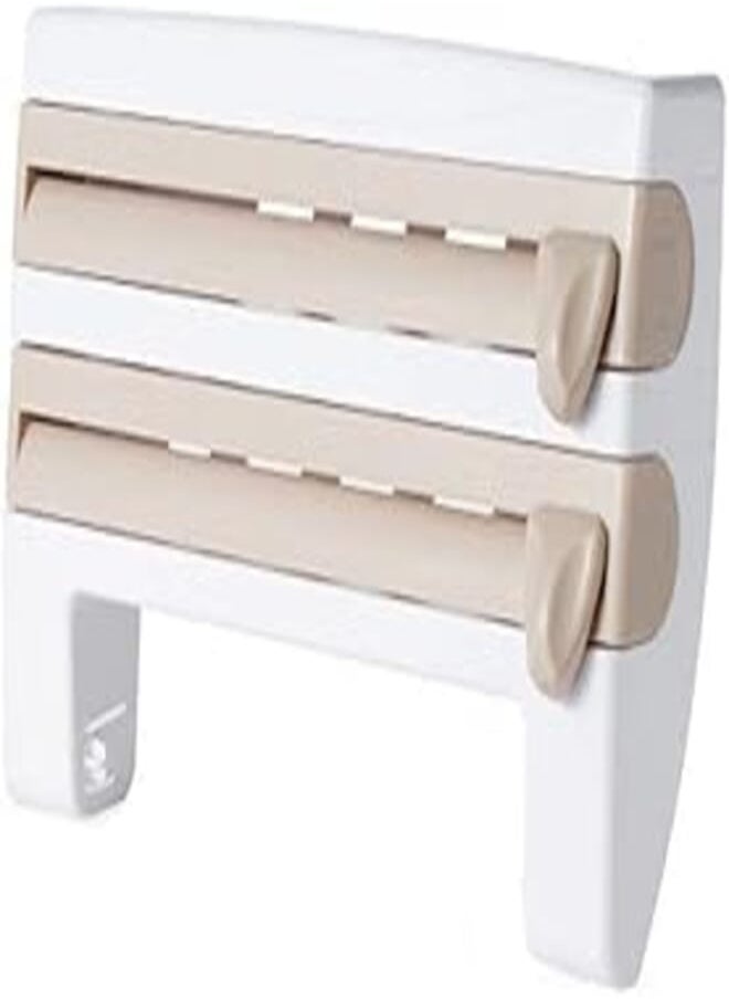 Generic - Tin Foil, Cling Film Kitchen Paper Spice Bottles Towel Holder Rack Wall Mounted Roll Dispenser - Image 1