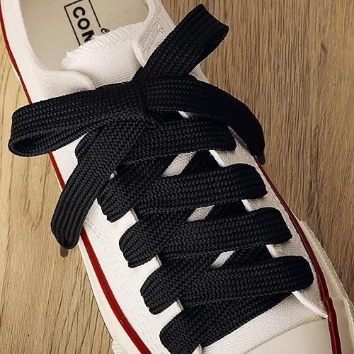 LIVECOOL Thick Flat Shoe Laces, Shoelaces Replacement Jumbo Fat Wide Laces for Alexander Sneaker 1Pair(2PCS) - Image 2