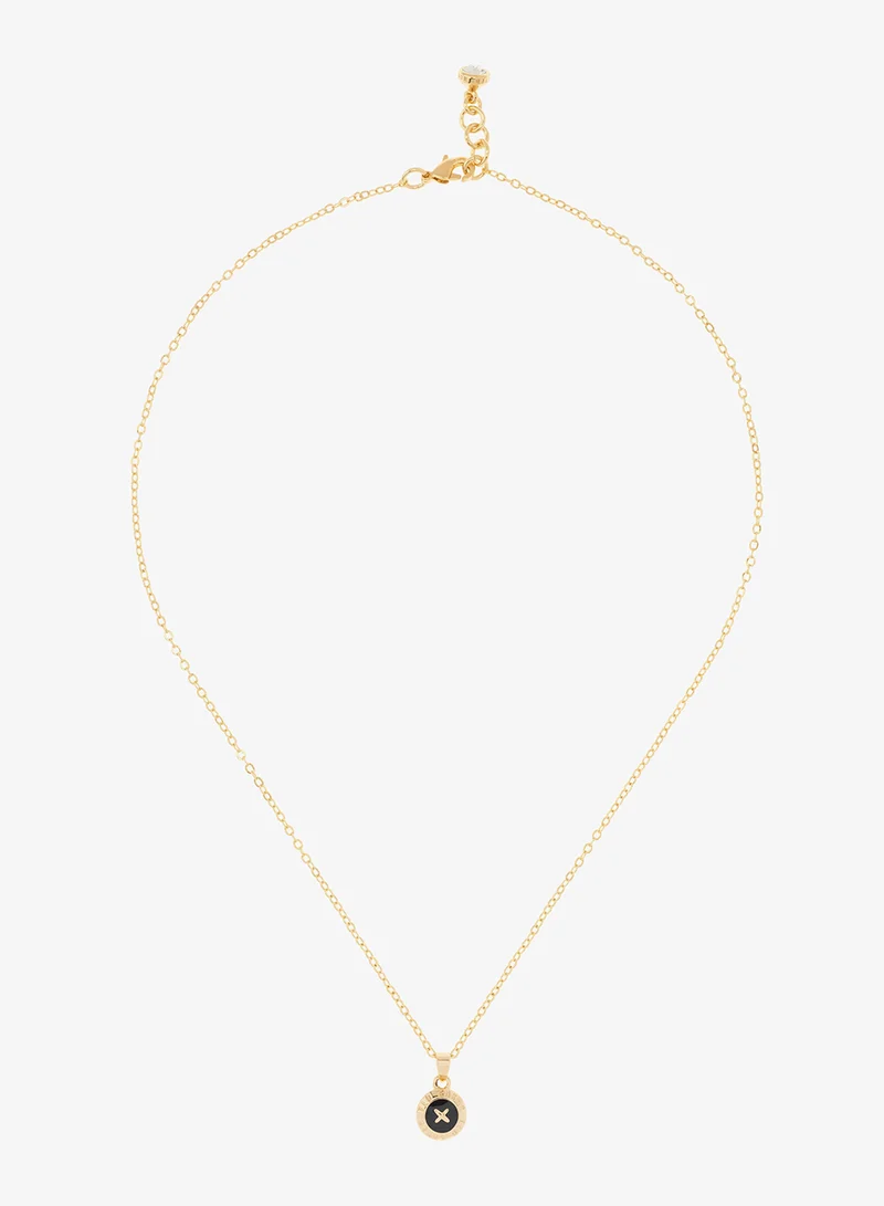 Elvina Enamel Mini Button Pendant