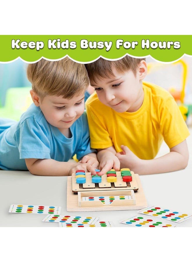 V-Opitos Color Matching Puzzle Toys, Montessori Brain Teasers Game for Kids Age 3, 4, 5, 6, 7 Years Old, Road Trip Toys for Boys & Girls, Handheld Games for Travel, Ideal Christmas, Birthday Gifts - Image 3