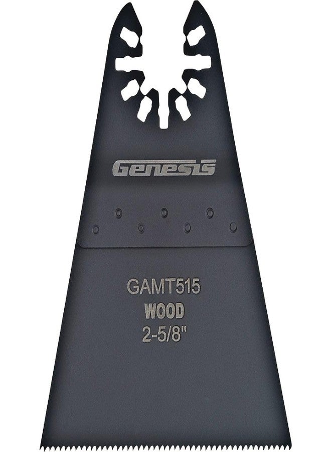 Genesis GAMT515 Universal Quick-Fit 2 5/8" Oscillating Multi-Tool Quick-Release Wide Flush Cut Blade - Image 1