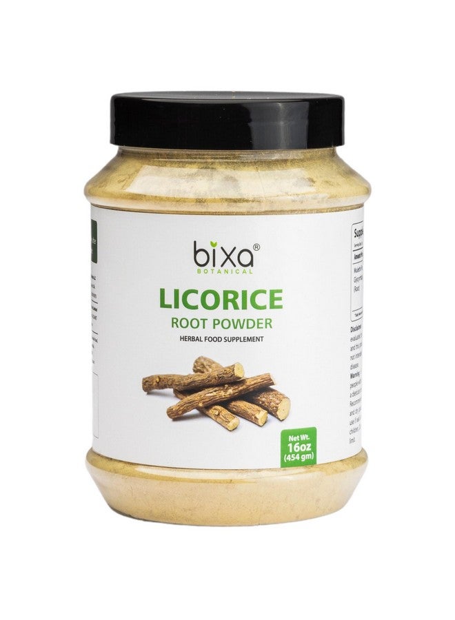 bixa BOTANICAL Licorice Root Powder (454g /16 Oz) (Glycyrrhiza glabra), Dietary Supplement - Image 1