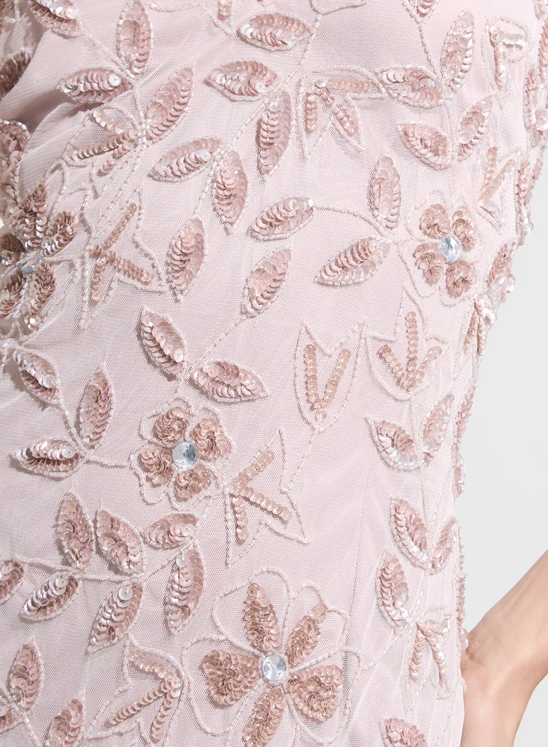 Namshi x Embroidered Tulle Gown
