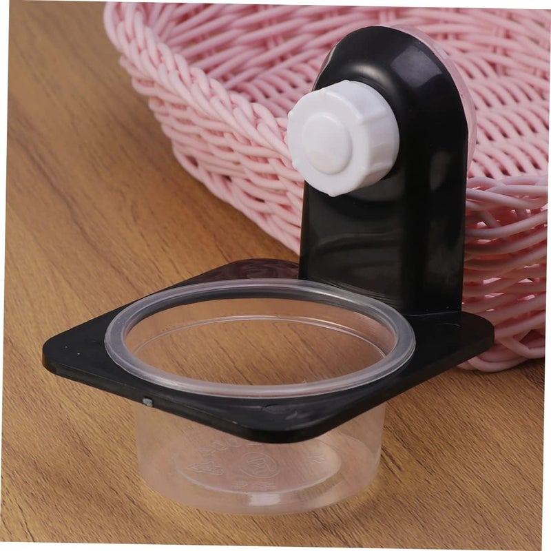 Garneck 4pcs Black Reptile Food and Water Dish Cup Feeding Bowls for Tortoise Lizard and Other Reptiles Easy to Clean Space Saving Design - Image 4