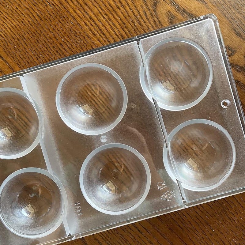 Goldbaking Large Half Ball Chocolate Mold Ball Polycarbonate Mould Chocolate Semi Sphere Mold Tray (Large 2.5inch) - Image 4