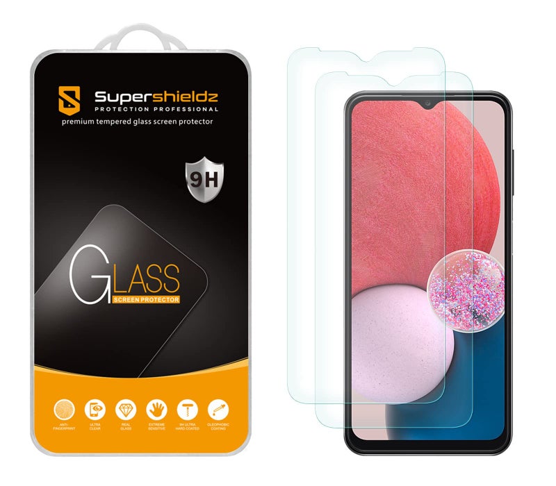 Supershieldz (2 Pack) Designed for Samsung Galaxy A14 5G Tempered Glass Screen Protector, Anti Scratch, Bubble Free - Image 1