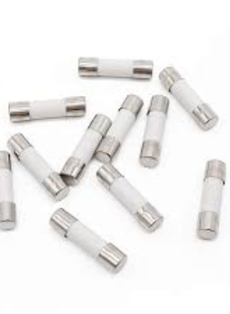 KNP KNP 13A Electrical Ceramic Tube Fuses 6x25 mm are designed to provide reliable overcurrent protection for electrical circuits and appliances With their robust ceramic construction these fuses ensure durability and effectiveness in safeguarding your electrical systems. - Image 3