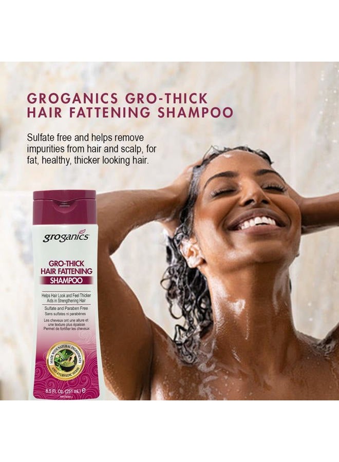 Groganics Thick Hair Fattening Shampoo 8.5oz - Image 3