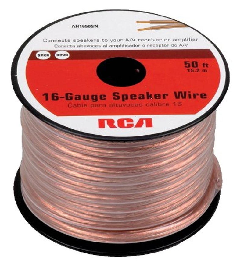 RCA AH1650SR 50 Feet 16Gauge Speaker Wire