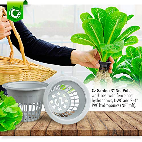 Cz Garden Supply 3 inch Net Cups Heavy Duty Pots Wide Rim Design - Orchids • Aquaponics • Aquaculture • Hydroponics Slotted Mesh for Kratky Wide Mouth Mason Jars - Image 3