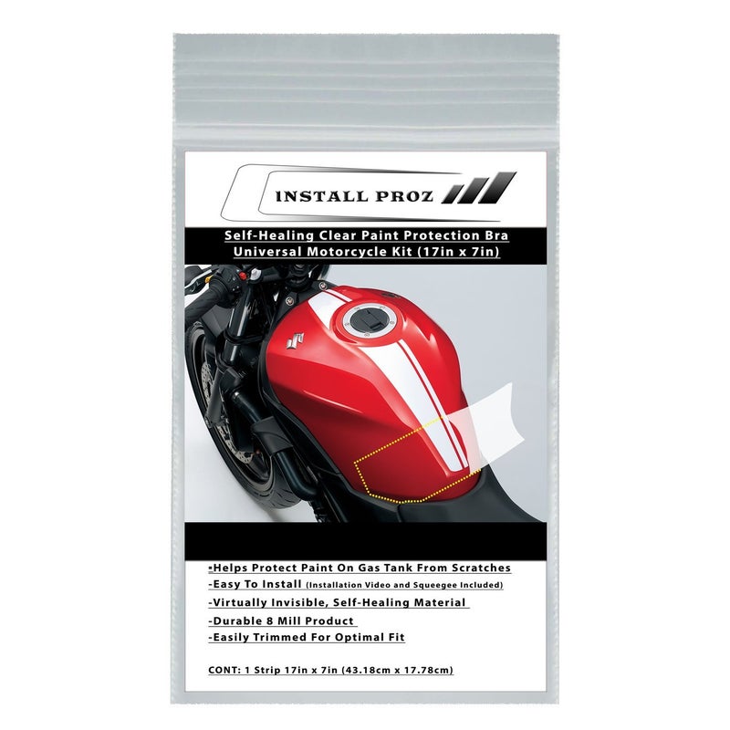 Install Proz Self-Healing Clear Paint Protection Bra—Universal Motorcycle Kit - Image 5