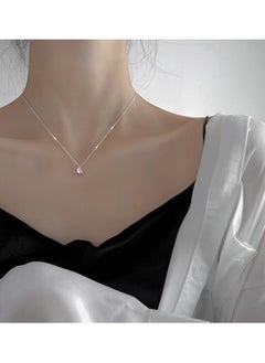 Dainty Drop Water Pendant Necklace, Elegant And Simple Silver Plated Stainless Steel Necklace For Women Cubic Zirconia - pzsku/Z8929D593D9C94A6B268FZ/45/_/1714985032/158a06dd-a99b-4e05-b7ca-8a0b93fe6827