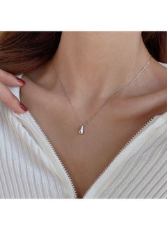 Dainty Drop Water Pendant Necklace, Elegant And Simple Silver Plated Stainless Steel Necklace For Women Cubic Zirconia - pzsku/Z8929D593D9C94A6B268FZ/45/_/1714985043/36e932f4-01f6-4f2b-b834-464710bddcae