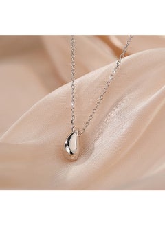 Dainty Drop Water Pendant Necklace, Elegant And Simple Silver Plated Stainless Steel Necklace For Women Cubic Zirconia - pzsku/Z8929D593D9C94A6B268FZ/45/_/1714985047/ac7b2781-2b50-40ad-b732-c0e6abecb594