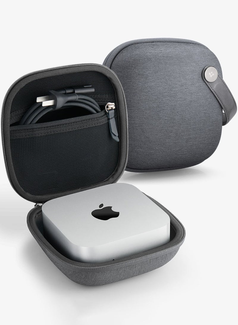 Klasden Pouch for Apple Mac Mini M4 / M4 Pro (2024) Portable Travel Case Pouch Storage Cover - Charcoal Gray - Image 1