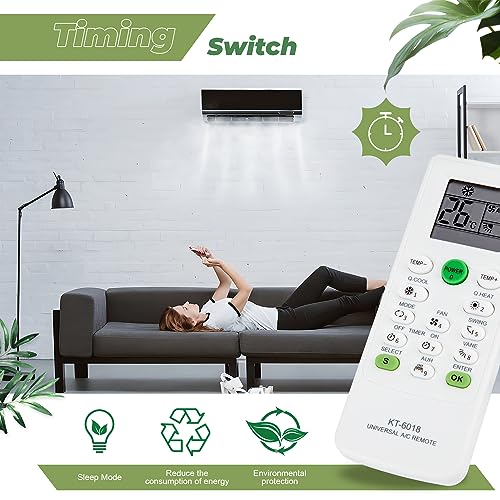 Wostore Universal AC Remote Control - 6000 in 1 LCD A/C Conditioning Controller for Multiple Brands Including Mitsubishi, Toshiba, Hitachi, Fujitsu, Daewoo, LG, Samsung, Electrolux, Sanyo, and AUX - Image 5