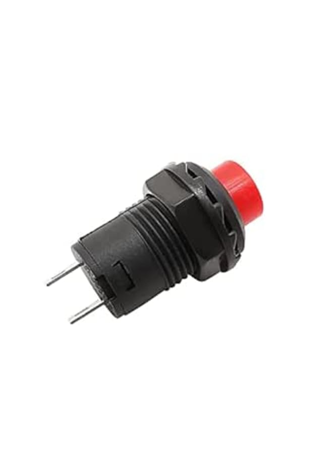 ON/OFF Push Button Switch Self-Lock 2Pin 12mm DS428 Red (2PCS)