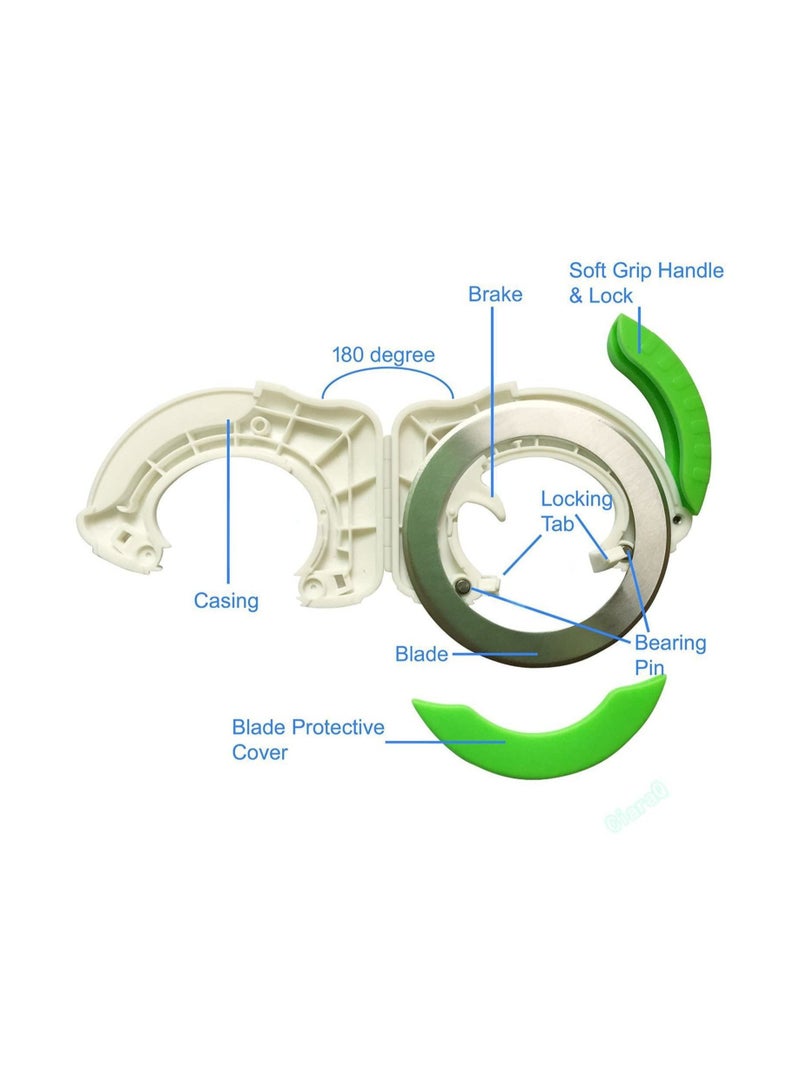 سكينة درفلة دائرية من الستانلس ستيل - Image 3