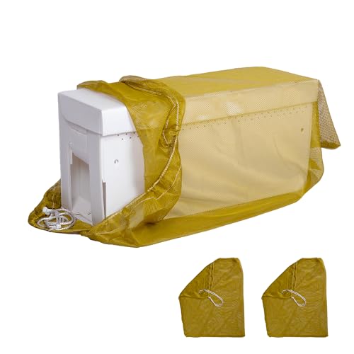 FOREST BEEKEEPING SUPPLY Premium Beekeeping Hive Package Mesh Transport Bags, 100% Polyester, 36in x 30in, Holds Up to 20 kg, Set of 2, Ventilated for Bee Nuc Transport, Drawstring Closure - Image 1