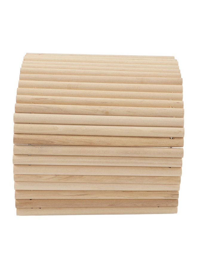 Tnfeeon Tnfeeon Wooden Hamster Bridge,Birch Rodents Chewing Climbing Tunnel Small Animal Bendy Bridge Ramp Hut Hideout for Guinea Pigs Hedgehogs Chinchillas and Other Rodents - Image 2