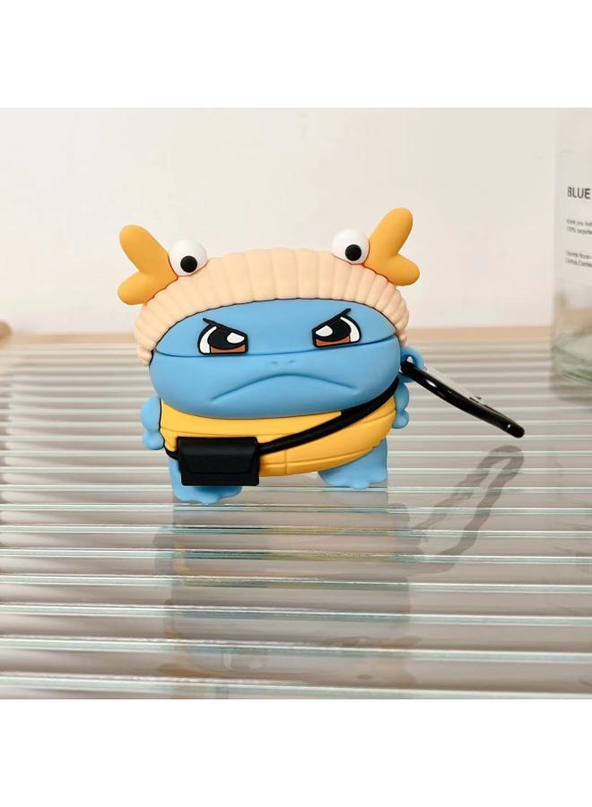 Cartoon Airpodspro2 Generation Wireless Bluetooth Headset Protective Cover For Apple 3 Generation Creative Silicone Cute Shell-Color:Music Powder Merlot Carabiner-Applicable Model:Airpods 3 Generations  - Image 3