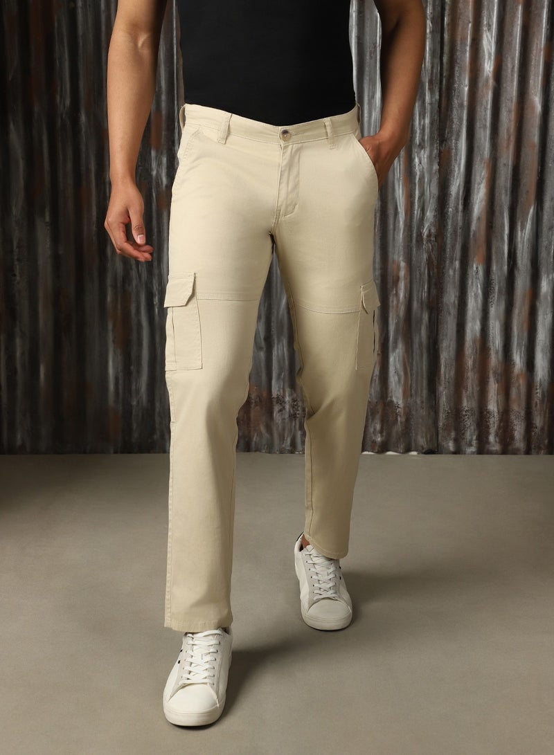 هاي ستار بنطلون رجالي كاكي أنيق ومريح للاستخدام اليومي - Image 3