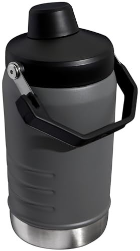 Stanley Stanley Iceflow Fast Flow Jug | Recycled Stainless Steel Water Tumbler | Keeps Drink Cold and Iced for Hours | Easy Carry Handle | 40 OZ | Charcoal  - Image 3