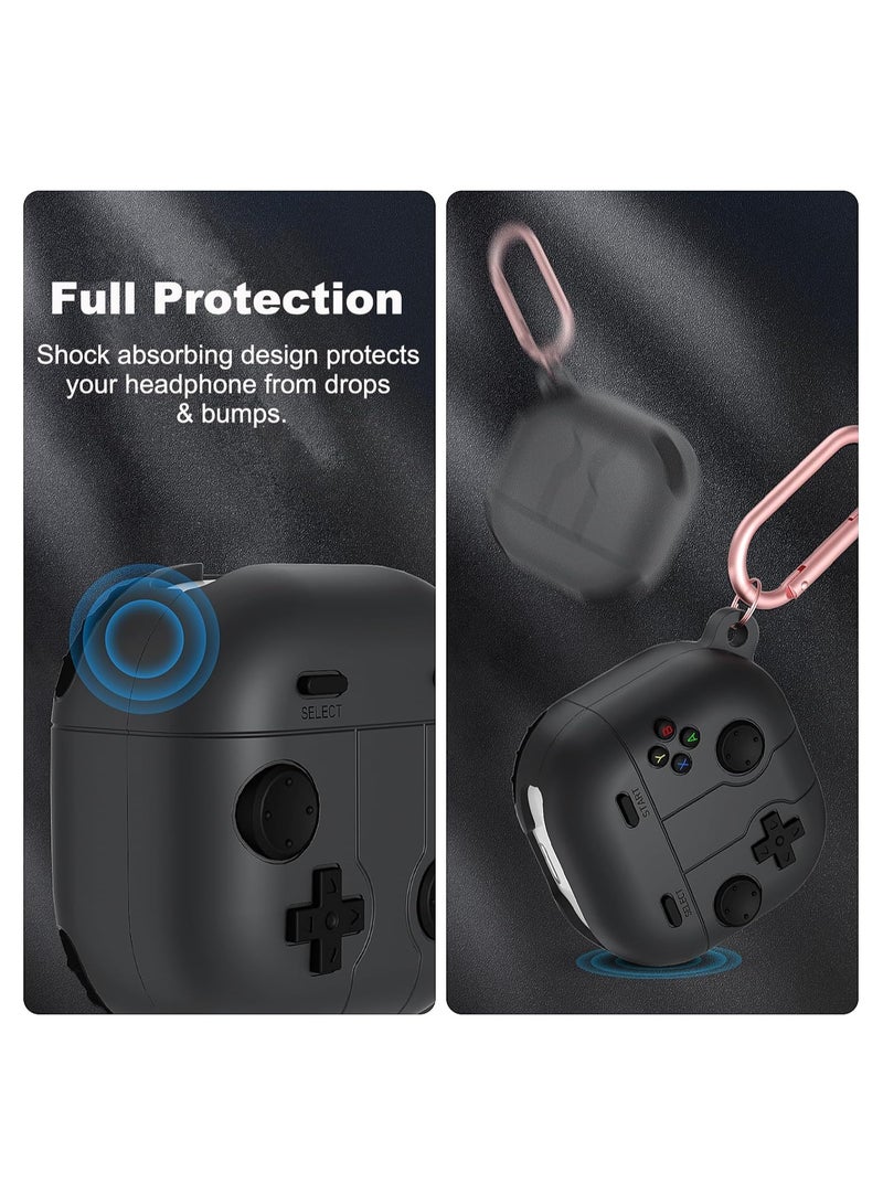 SOLARAE Headphone Cases for Samsung Galaxy Buds Pro 2 Case Galaxy Buds 2 Case Galaxy Buds FE Case Galaxy Buds Pro Case Galaxy Buds Live Case Cover Silicone Game Player Design - Image 3