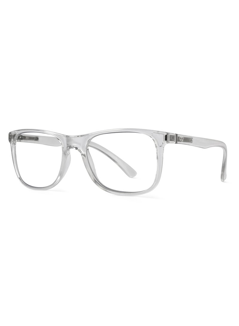 Woggles Noir Transparent Square Blue Screen Glasses  - Image 1