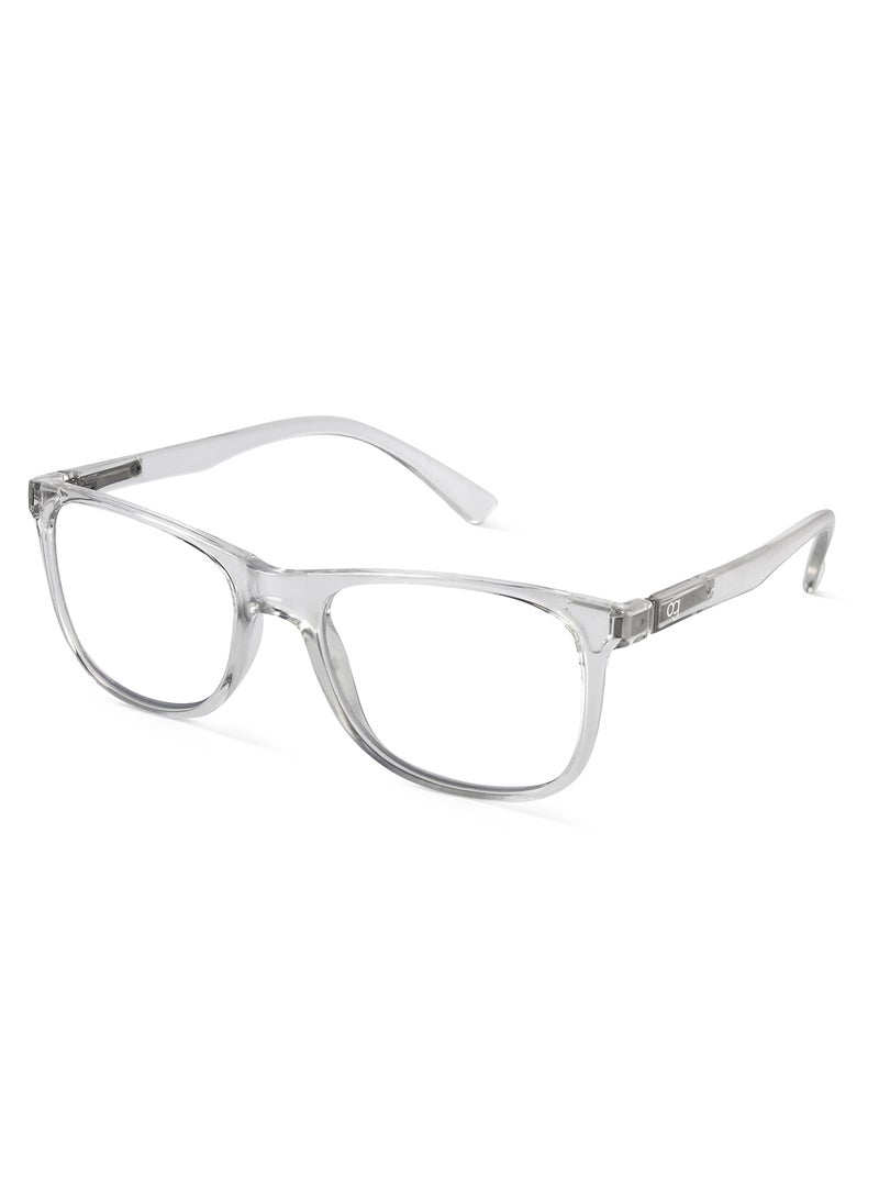 Woggles Noir Transparent Square Blue Screen Glasses  - Image 2