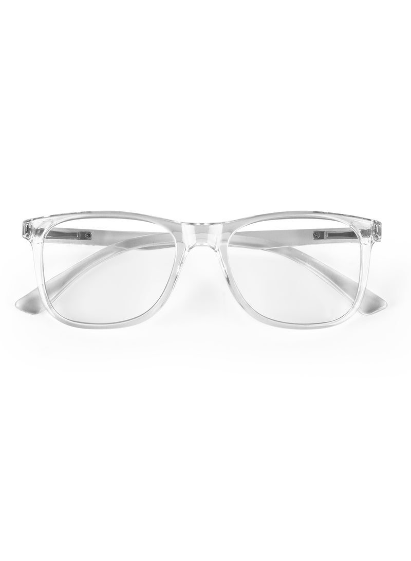 Woggles Noir Transparent Square Blue Screen Glasses  - Image 4