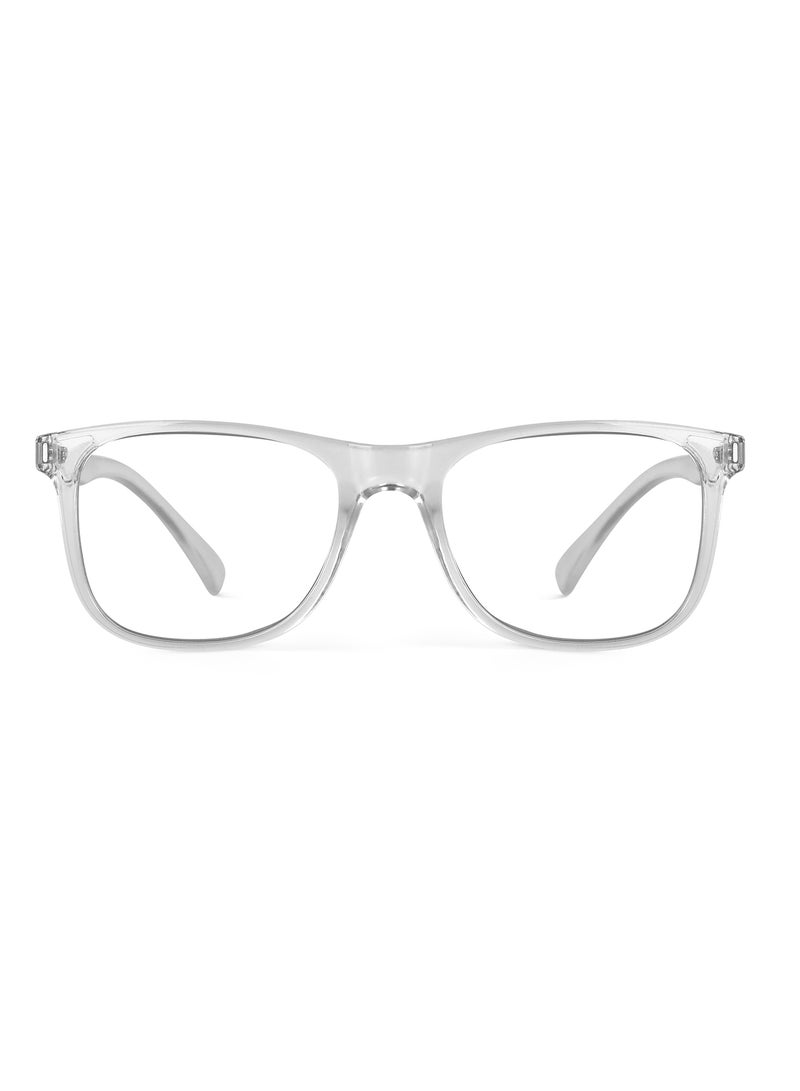 Woggles Noir Transparent Square Blue Screen Glasses  - Image 3