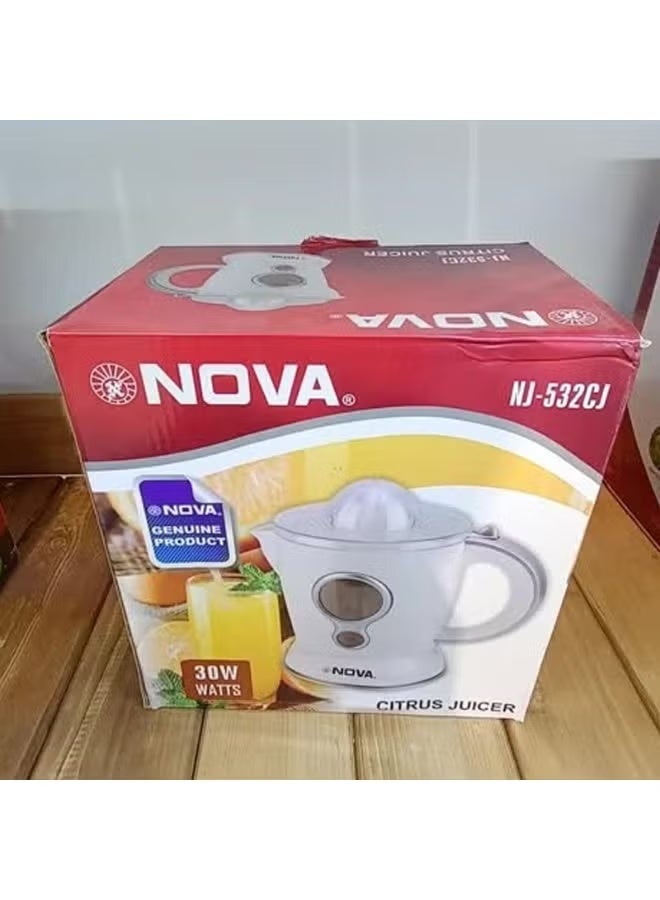 Nova 30W Citrus Juicer Machine NJ-532CJ, 1.2L Juice Container, 2 Juicing Cones, Adjustable Pulp Control Filter, Quiet Motor, BPA-Free Jug, Electric Orange & Lemon Squeezer for Fresh Juice - Image 5