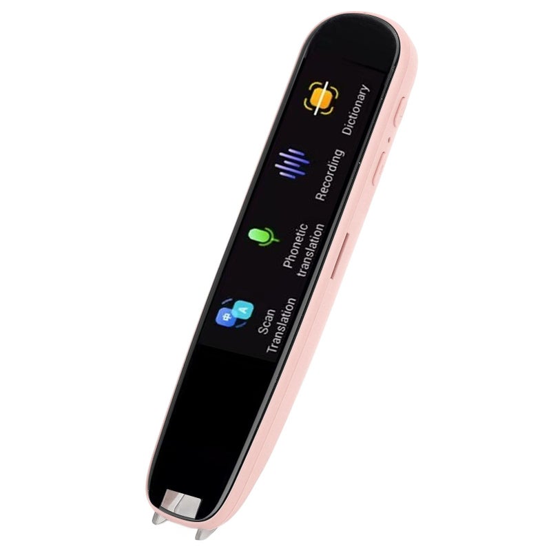 Portable 112 Language Translation Reading Pen Voice Translator Device for Students Adults Pink - Image 2