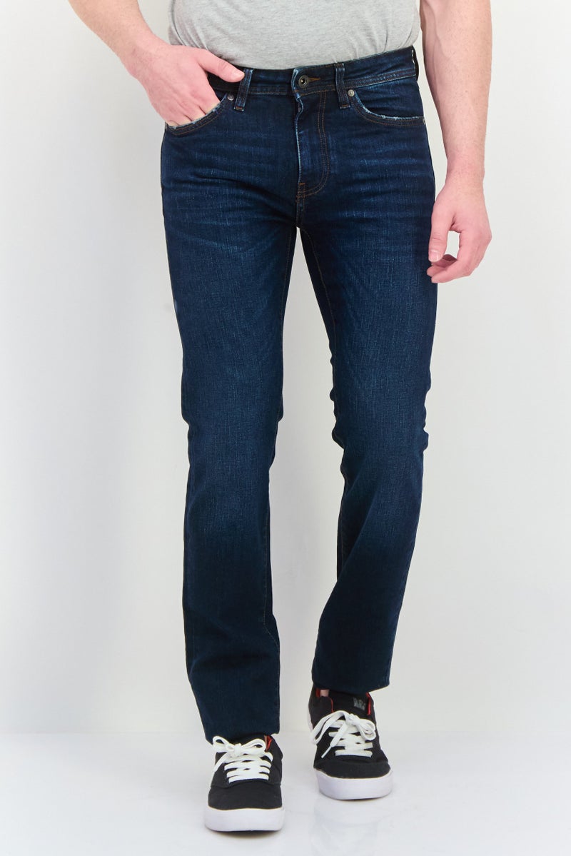 GAS Men Slim Fit Wash Stretchable Denim Jeans, Blue - Image 1