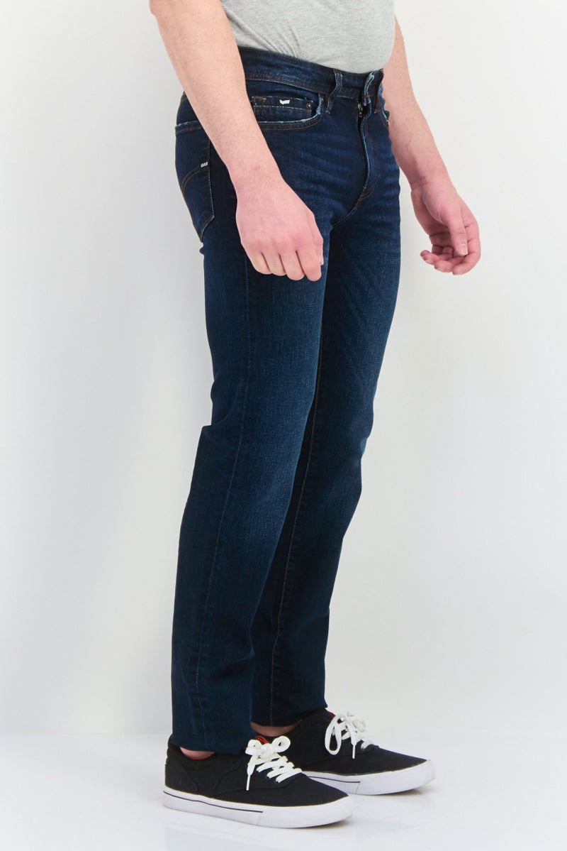 GAS Men Slim Fit Wash Stretchable Denim Jeans, Blue - Image 3