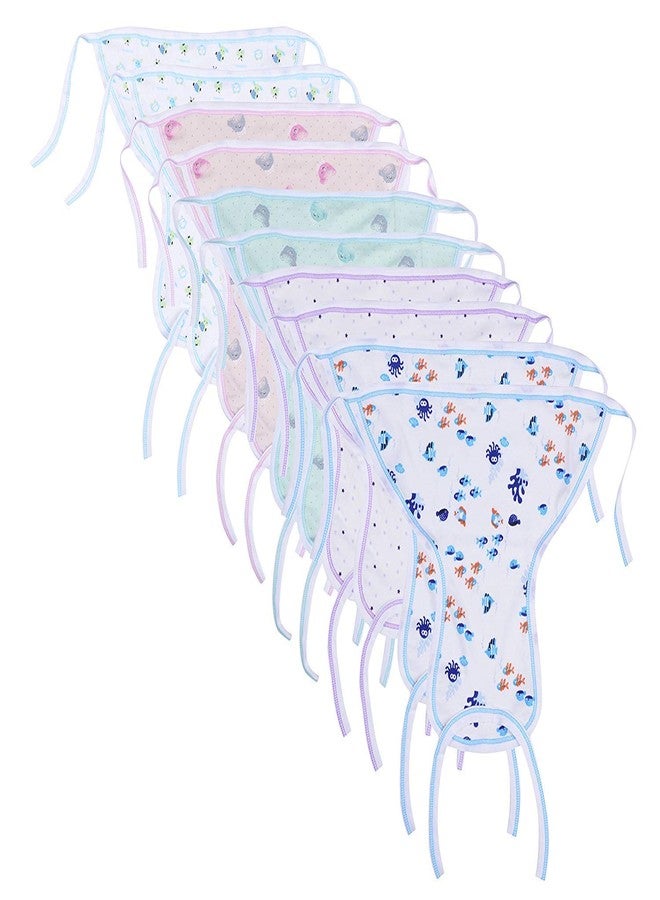 Sunuo Washable Reusable Multicolor Hosiery Cotton Nappies, Langot for Newborn Baby (0-6 Months), Pack of 10, Soft, Breathable, Eco-Friendly - Image 2