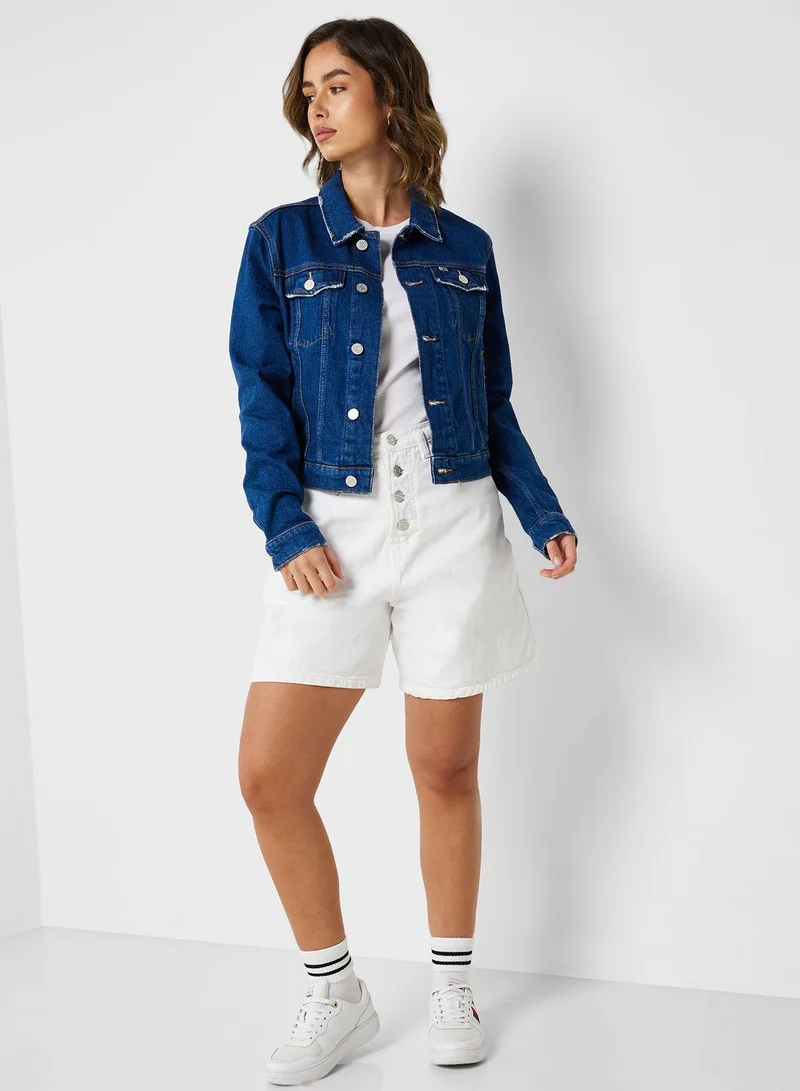 TOMMY JEANS Pocket Detail Denim Jacket