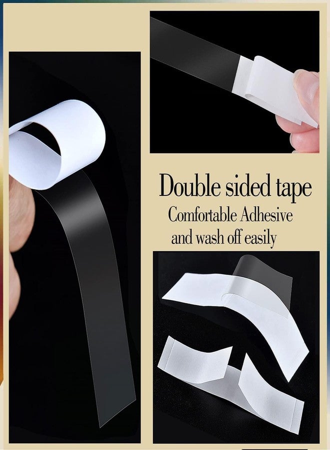 KITSSENTIAL Womens Clear Double Sided Fashion Beauty Tape For Clothing And Body - 36 Strips - Fashion Dressing Tape/Invisible Double-Sided Body Tape (Fabric And Skin Friendly) | Transparent - Image 3