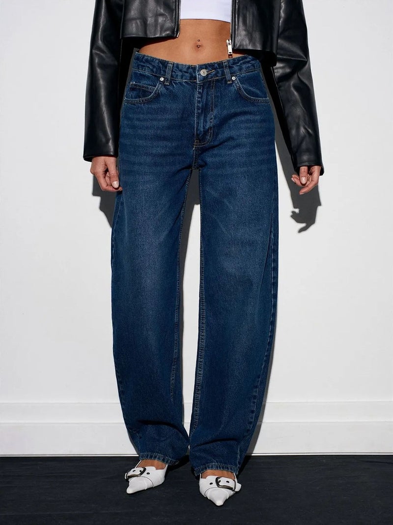 DILVIN Women’s Low-Waist Wide-Leg Jeans - Image 5
