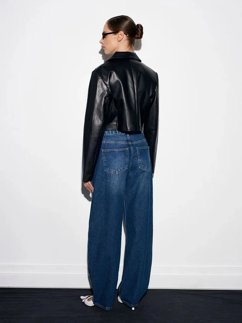 ديلفين Dilvin Women’s Low-Waist Wide-Leg Jeans