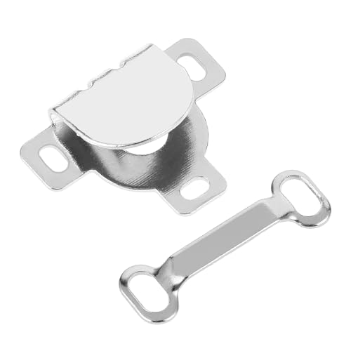 Hariendny 10 Set Hooks and Eyes Closure for Trousers, Skirt, Dress, Pants Sewing - Hook and Eye Closures for Clothing (Silver) - Image 1