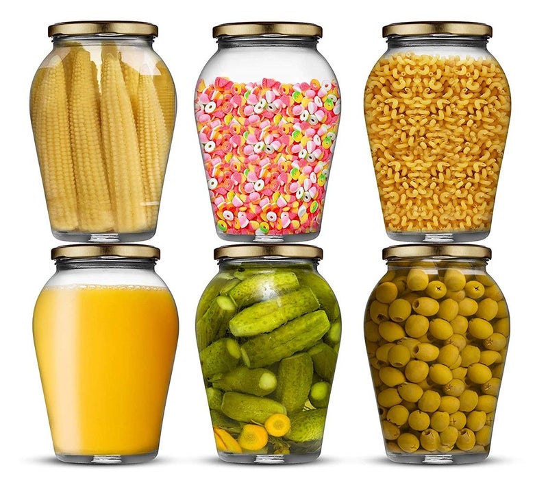 Ash  Roh Ash & Roh Glass Kitchen Canister Set - 1000 ml, 6 Pieces - Image 1