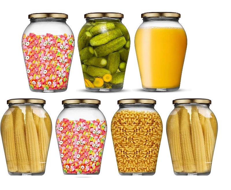 Ash  Roh Ash & Roh Glass Kitchen Canister Set - 1000 ml, 6 Pieces - Image 5