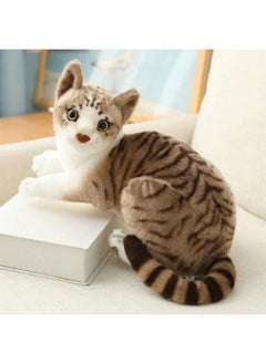 Tickles Cute Cat Soft Stuffed Plush Animal Toy For Kids Birthday Giftss (Color: Brown; Size: 21)  - Image 1