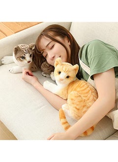 Tickles Cute Cat Soft Stuffed Plush Animal Toy For Kids Birthday Giftss (Color: Brown; Size: 21)  - Image 4