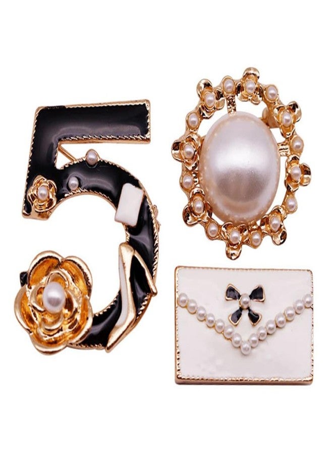 Glamtune Celebrity Designer Inspired Gift Set Wedding Party Jewelry Flower Brooch Pin - Image 1